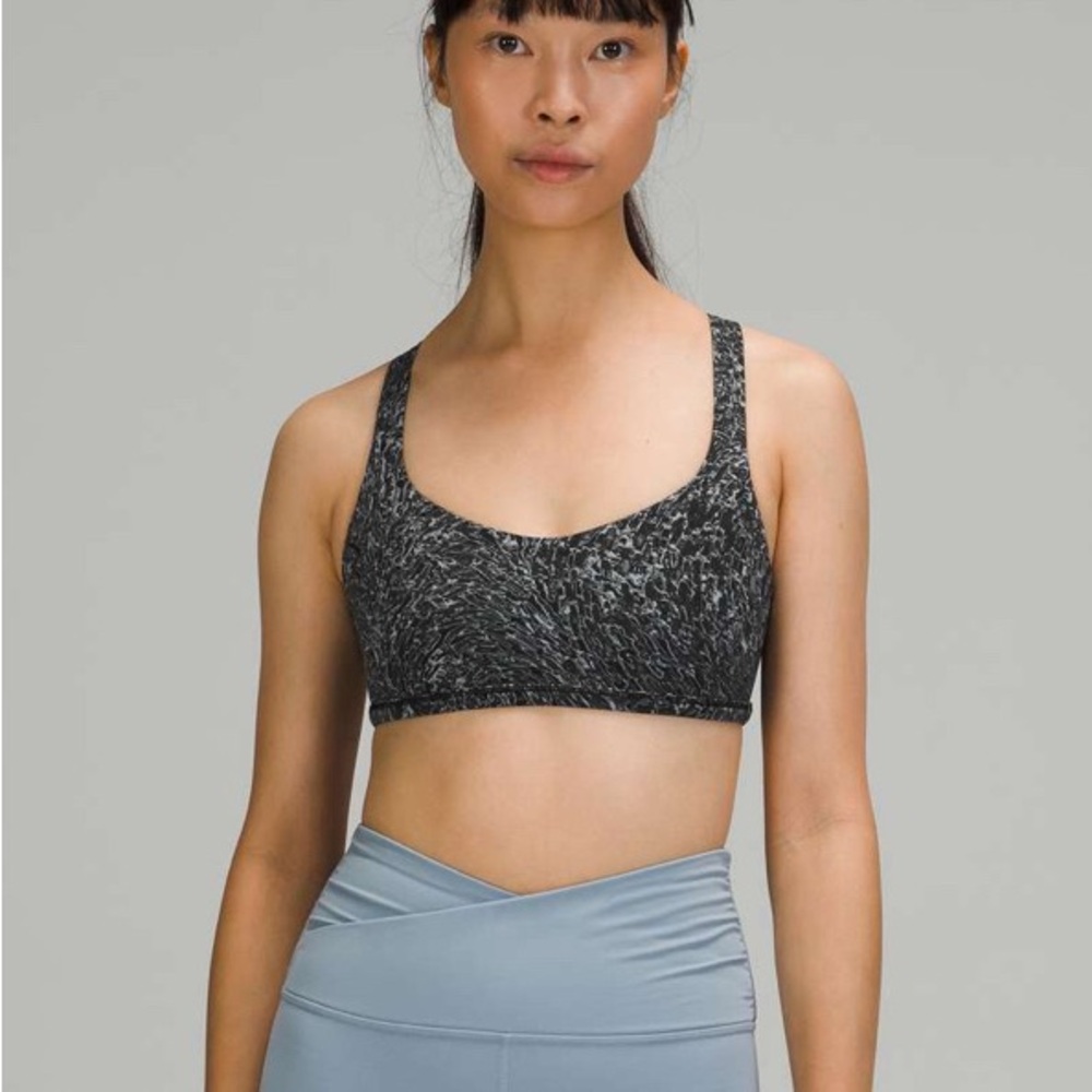 Lululemon Free to Be Bra Wild *Light Support - Topography Rhino Grey Multi